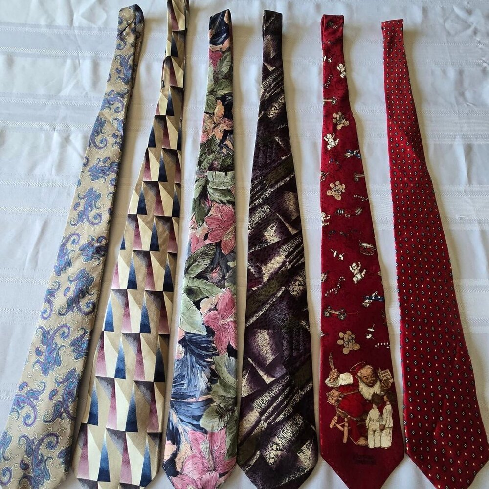 Variety Lot of 6 each Men's Neckties